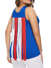 Load image into Gallery viewer, Patriotic Tassel Tank