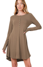 Load image into Gallery viewer, Ella Button Dress