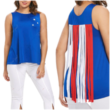 Load image into Gallery viewer, Patriotic Tassel Tank