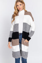 Load image into Gallery viewer, Color Block Long Cardigan
