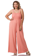 Load image into Gallery viewer, Smocked Wide-Leg Jumpsuit