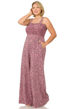 Load image into Gallery viewer, Smocked Wide-Leg Jumpsuit