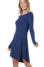 Load image into Gallery viewer, Ella Button Dress