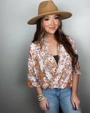 Load image into Gallery viewer, Rose Crossover Top