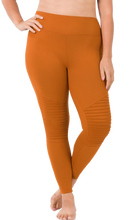 Load image into Gallery viewer, Wide-Waistband Moto Leggings