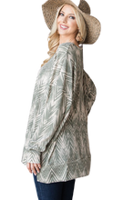 Load image into Gallery viewer, Warm Chevron Print Top