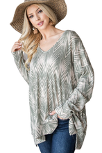 Load image into Gallery viewer, Warm Chevron Print Top