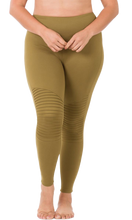 Load image into Gallery viewer, Wide-Waistband Moto Leggings