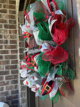 Load image into Gallery viewer, "Santa Stop Here" Wreath - FREE SHIPPING