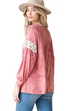 Load image into Gallery viewer, Tie Dye Balloon Sleeve - Mauve