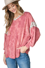 Load image into Gallery viewer, Tie Dye Balloon Sleeve - Mauve