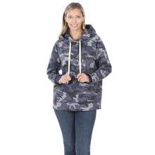 Load image into Gallery viewer, Navy Camo Hoodie