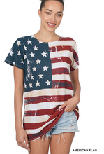 Load image into Gallery viewer, American Flag Top