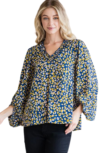 Hillary Navy Top - Medium