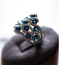 Load image into Gallery viewer, Lilith Blue Sapphire .925 Ring