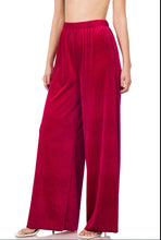 Load image into Gallery viewer, Velvet Pants - Burgundy