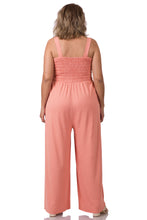 Load image into Gallery viewer, Smocked Wide-Leg Jumpsuit