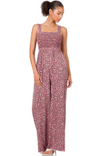 Load image into Gallery viewer, Smocked Wide-Leg Jumpsuit
