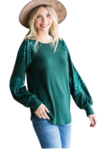 Sparkly Night Top - Green