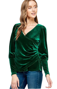 Yours Truly Velvet Top