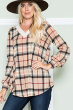 Load image into Gallery viewer, Perfect Plaid V-Neck