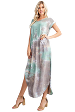 Load image into Gallery viewer, Sage &amp; Grey Maxi Dress