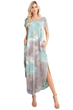 Load image into Gallery viewer, Sage &amp; Grey Maxi Dress