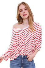 Load image into Gallery viewer, Chevron Striped Top