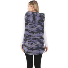 Load image into Gallery viewer, Camo Sherpa Hooded Vest