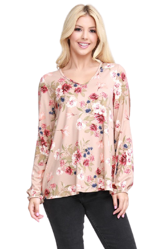 Floral Cold-Shoulder