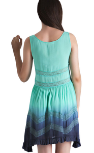 Mint Ombre A-Line Dress