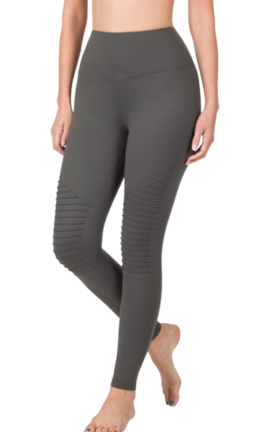 Grey moto leggings best sale