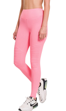 Load image into Gallery viewer, Wide-Waistband Moto Leggings