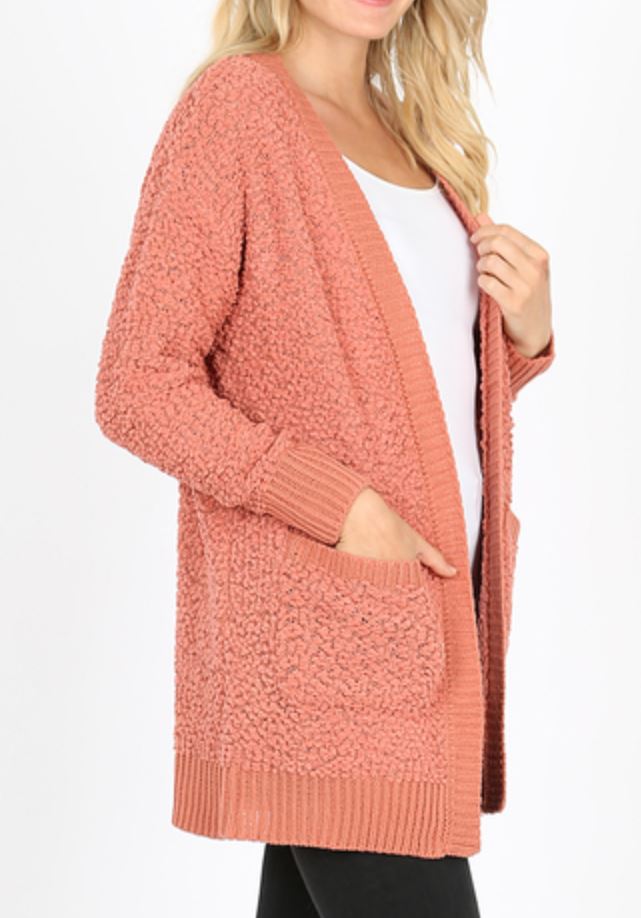 Listicle clearance popcorn cardigan