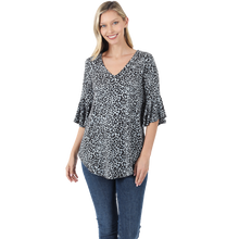 Load image into Gallery viewer, Waterfall Sleeve Top - Grey