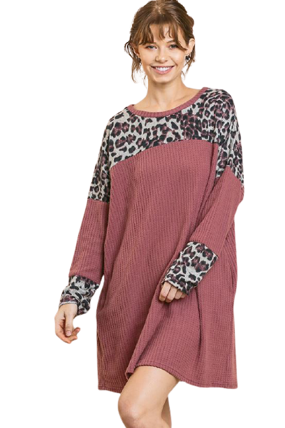 Umgee waffle knit sales dress